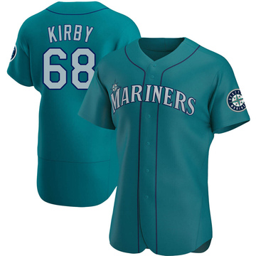 Men's Seattle Mariners George Kirby Aqua Alternate Jersey - Authentic