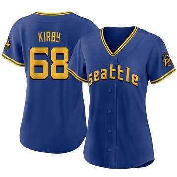 Women's Seattle Mariners George Kirby Royal 2023 City Connect Jersey - Authentic