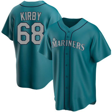 Youth Seattle Mariners George Kirby Aqua Alternate Jersey - Replica